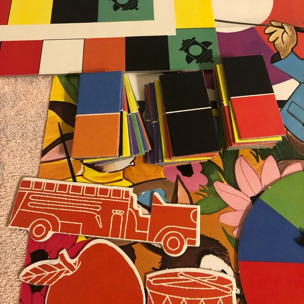 Vintage 1969 Walt Disney Characters First Learning Color Game #13053